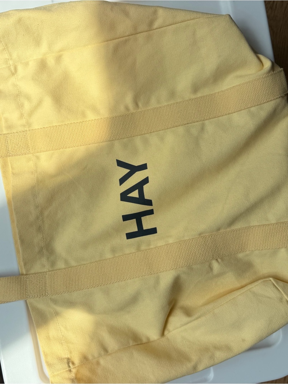 HAY Yellow Canvas Tote Bag